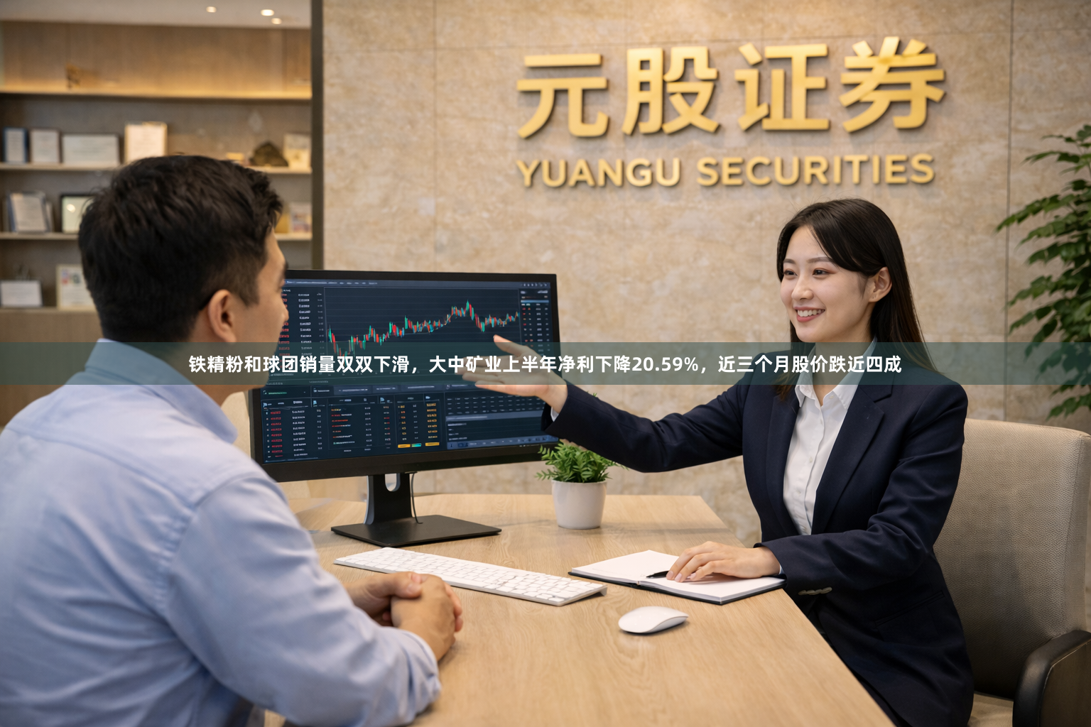 铁精粉和球团销量双双下滑，大中矿业上半年净利下降20.59%，近三个月股价跌近四成