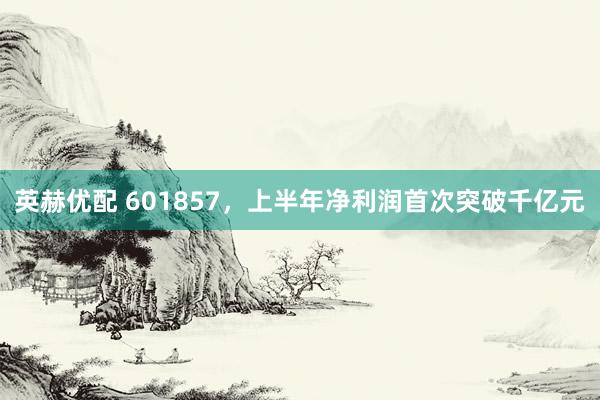 英赫优配 601857，上半年净利润首次突破千亿元