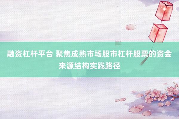融资杠杆平台 聚焦成熟市场股市杠杆股票的资金来源结构实践路径