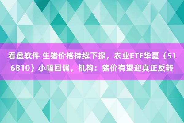 看盘软件 生猪价格持续下探，农业ETF华夏（516810）小幅回调，机构：猪价有望迎真正反转