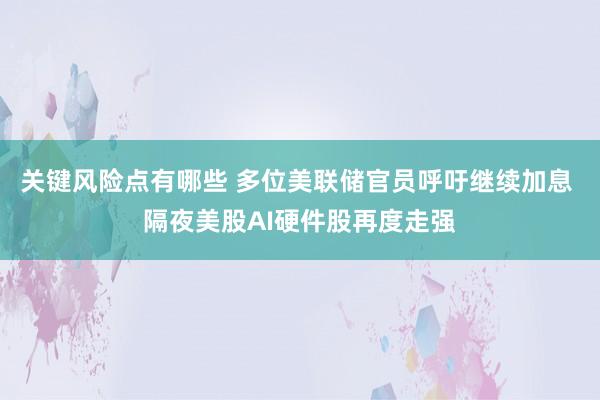 关键风险点有哪些 多位美联储官员呼吁继续加息 隔夜美股AI硬件股再度走强